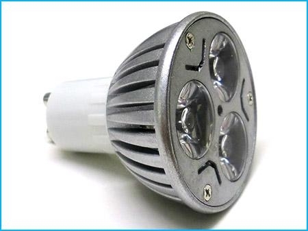Lampada LED MR16 GU5.3 3W 3X1W 12V Bianco Caldo Basso Consumo