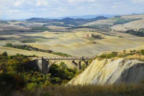 panorama sul ponte di Montalceto